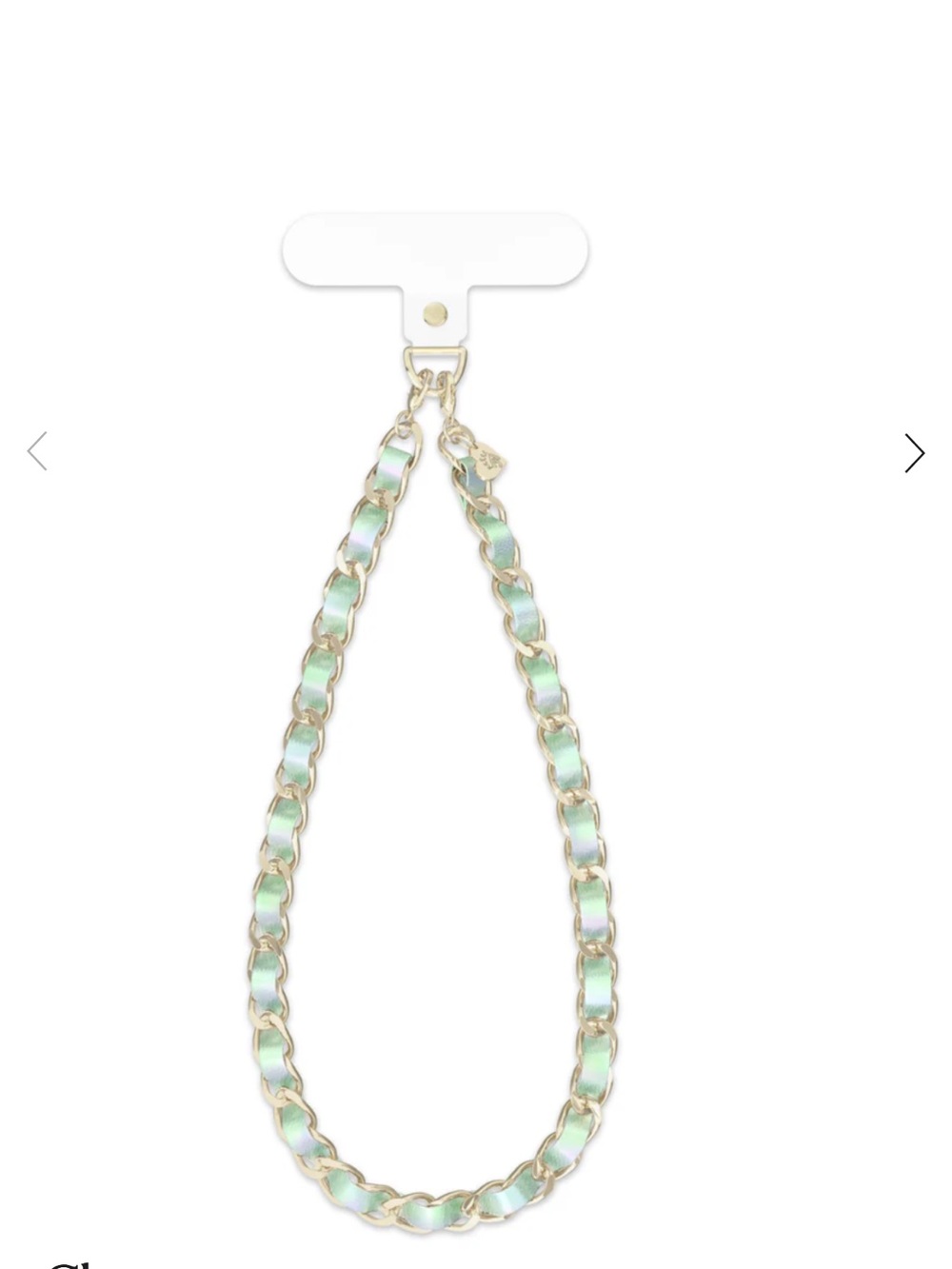 Velvet caviar Mermaid Holo Leather Chain Phone Charm